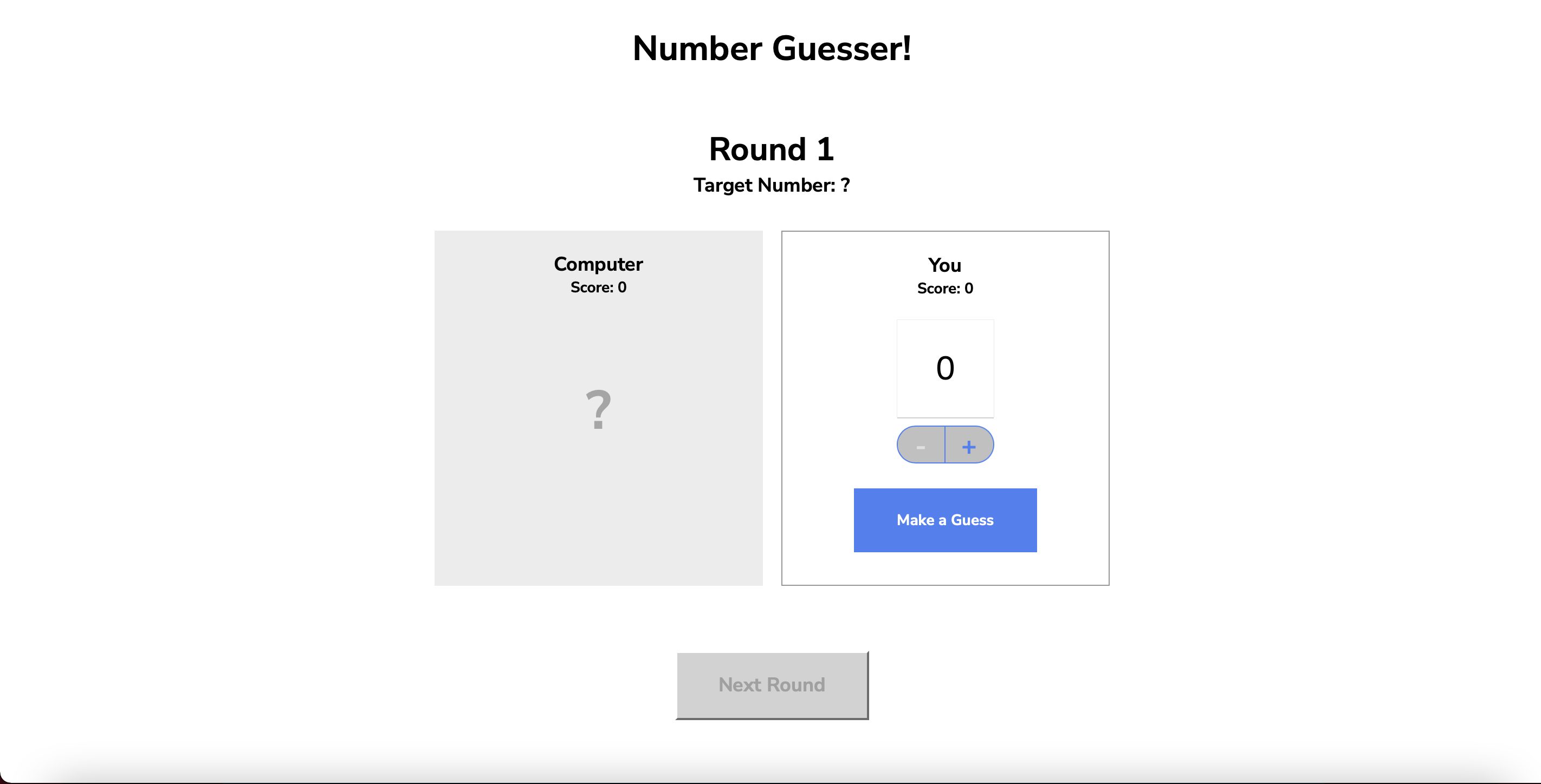 Number Guesser Game